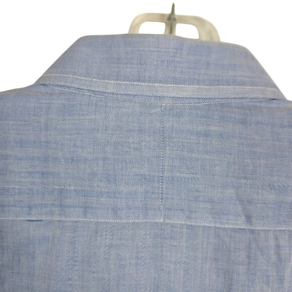 Graham & Gunn Men S* Dress Shirt Light Blue Business Casual Modest Neutral Shirt - Picture 6 of 16